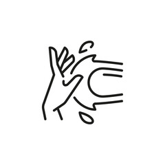 Fototapeta premium Water power icon. Simple water power icon for social media, app and web design. Vector illustration