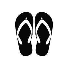 Pair of Black Flip Flops