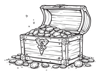 box plant line art vector