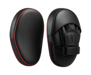 Oval-shaped focus mitts with shock-absorbing foam for advanced striking drills