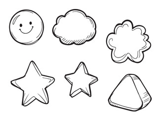 bubble outline line art