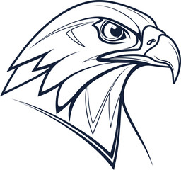 Obraz premium eagle head vector