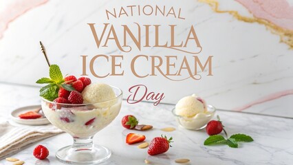National Vanilla Ice Cream Day, Food photography inspiration for vanilla ice cream lovers and bloggers.