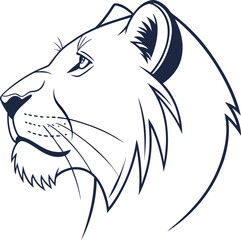 lion head vector