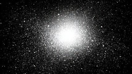 Obraz premium Radiant celestial light burst against a dark backdrop.