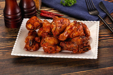Hot and spicy Buffalo chicken wings
