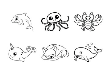 Set of animals vector