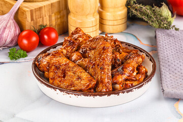 Buffalo chicken wings barbecue sauce