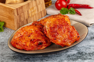 Baked marinated crispy chicken tighs