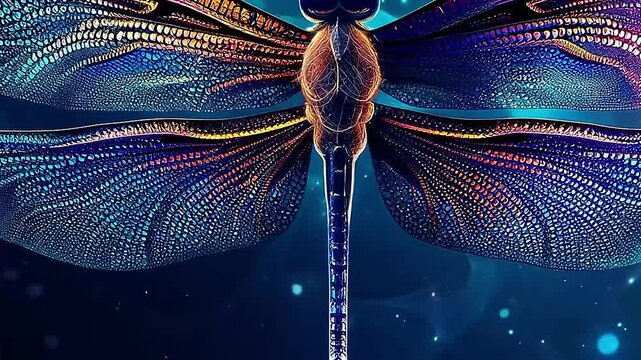 Galaxy Version of dragonfly world,ai generative