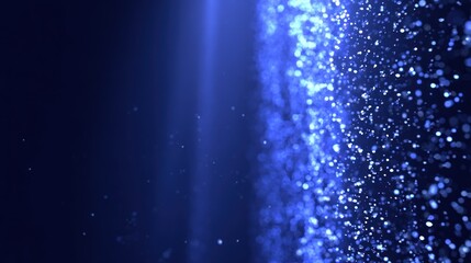 Abstract digital design with glowing particles.