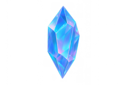 Translucent blue crystal radiating magical luminescence, highlighting mystical gaming environments with ethereal visual impact - Powered by Adobe
