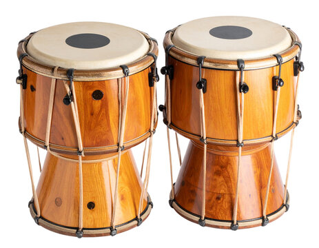 Tabla Drums Traditional Indian Percussion Instrument Isolated on Transparent Background PNG