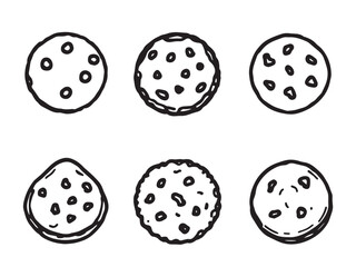 chips snacks line drawing