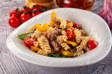 Italian pasta salad with tuna