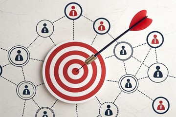 Targeted audience reached with network connections