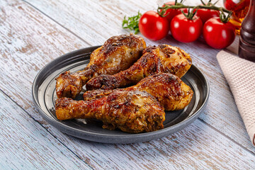 Baked chicken drumsticks with spices