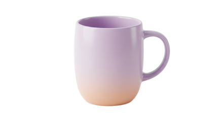 Elegant Ombre Purple and Peach Mug.
