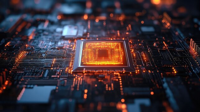 Quantum Computing Concepts: Abstract representations of quantum technology