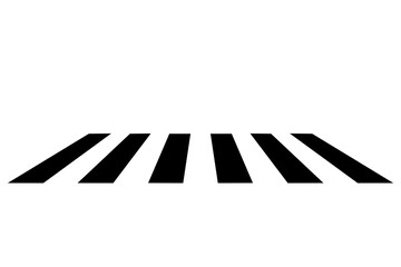 Zebra Crossing icon, Crosswalk symbol, Flat vector illustration design.