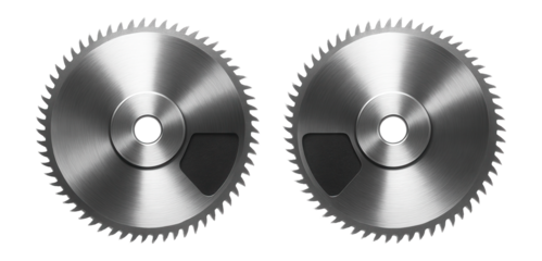 Precision saw blade set with fine teeth for a model building hobbyist.