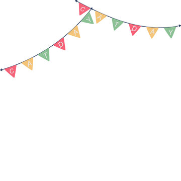 Cat Day Penant Flag