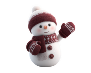 Snowman mitten scarf hat winter smiling cute white red festive cheerful snowman with red mittens scarf and hat smiling warmly perfect for winter and holiday themes
