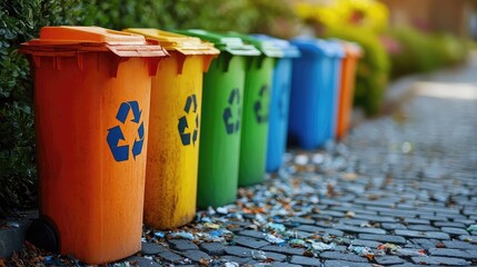 Recycling and waste awareness programs promoting education on reducing, reusing, and recycling in households, schools, and businesses aiming to protect the planet from excessive waste.