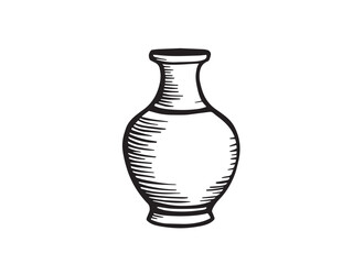 clay vase minimalist design