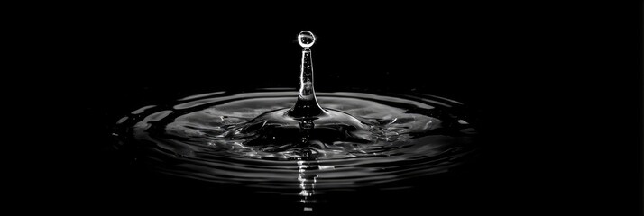 A single water droplet impacting a still surface