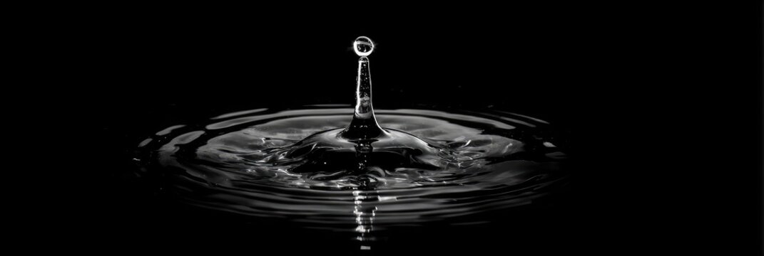 A single water droplet impacting a still surface