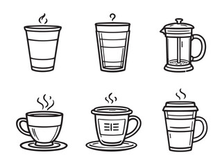 coffee mug simple outline
