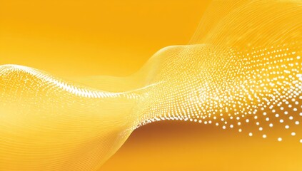 Abstract gold background with flowing white dots