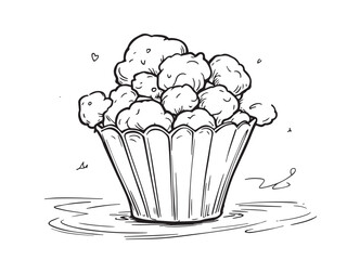 corn stalk vector outline