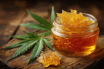 Marijuana Concentrates. Shatter Wax from Legal Cannabis for Medical and Recreational Use
