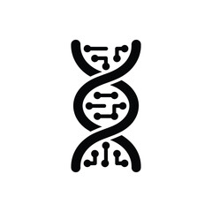 Digital DNA Concept Representing the Convergence of Technology and Biology in Modern Science