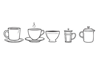 cup of coffee line drawing
