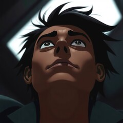 illustration of a brown-skinned adult man