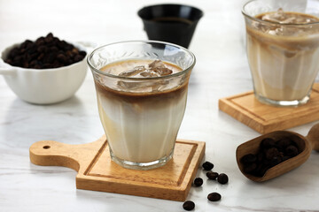 Dirty Coffee, Coffee menu, Milk Coffee