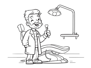 dentist medical symbol outline