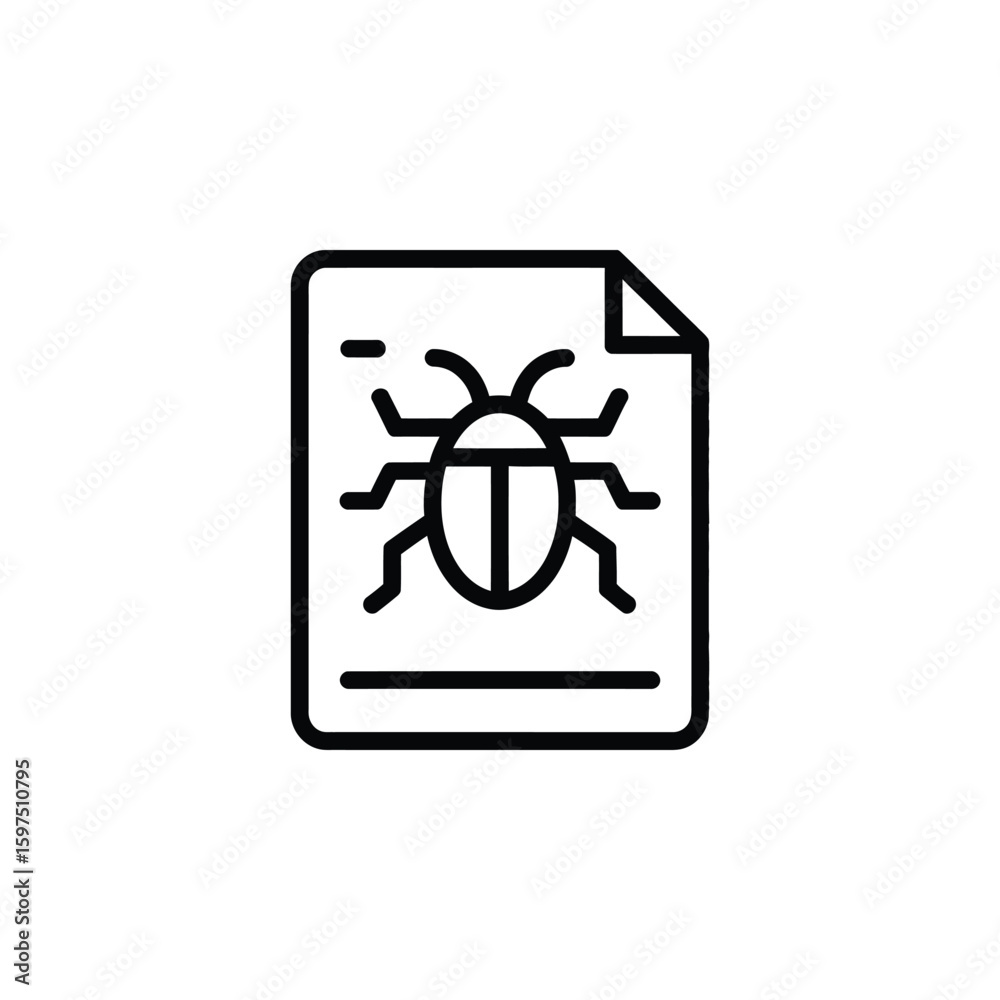 Poster software vulnerability concept digital security and internet virus attack protection malware detecti