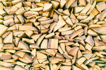 fireplace log pieces