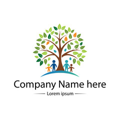Obraz premium Family tree logo
