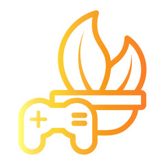 game Line Gradient Icon