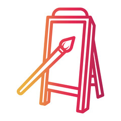 art Line Gradient Icon