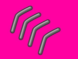 Fototapeta premium black and white paper clips