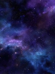 Obraz premium Deep space nebula, vibrant cosmic colors