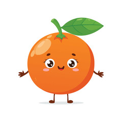 Clementine in cute cartoon character style with expressive face and limbs.