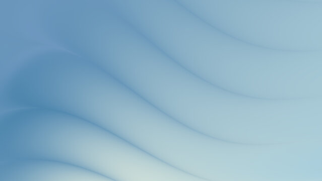 Abstract background with soft flowing waves and light blue gradient texture
