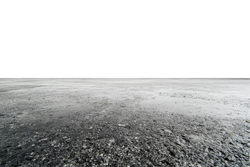 Weathered concrete surface with visible cracks and texture isolated on transparent background. Concrete floor isolated on white background.